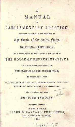 Cover for A Manual of Parliamentary Practice