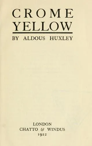 Cover for Crome Yellow