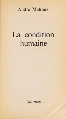 Cover for La Condition Humaine