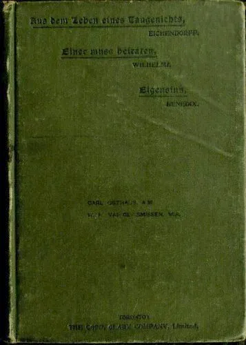 Cover for Aus Dem Leben Eines Taugenichts