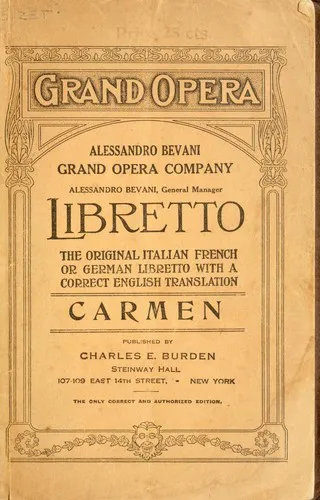 Cover for Carmen