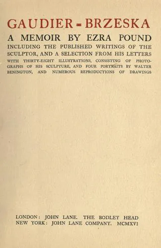 Cover for Gaudier-Brzeska, a Memoir [By] Ezra Pound