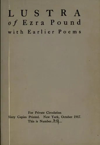 Cover for Lustra of Ezra Pound