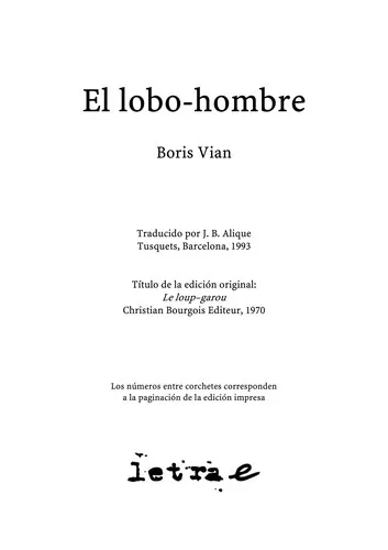 Cover for El Lobo-Hombre (Fabula)
