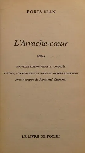 Cover for L' Arrache-cœur