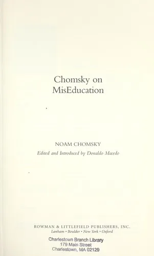 Cover for Chomsky on Miseducation