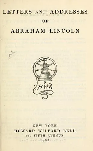 Cover for Letters and Addresses of Abraham Lincoln