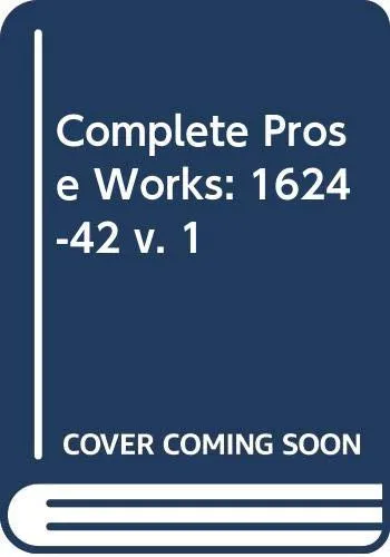 Cover for Complete Prose Works of John Milton
