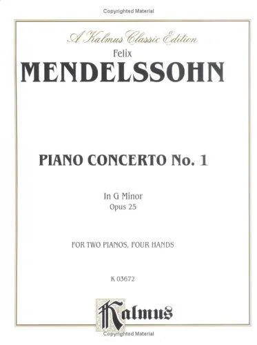 Cover for Mendelssohn Piano Concerto #1