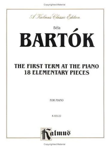 Cover for Bartok First Term at the Piano