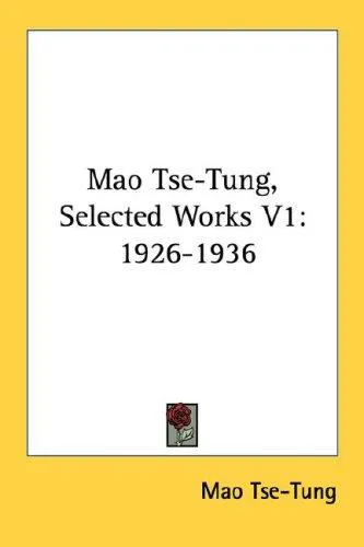 Cover for Mao Tse-Tung, Selected Works V1
