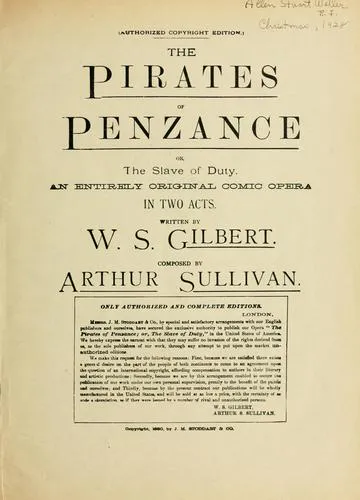 Cover for The Pirates of Penzance