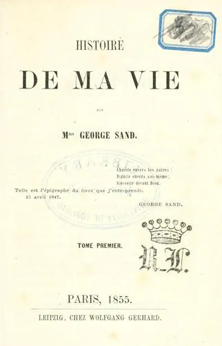 Cover for Histoire De Ma Vie