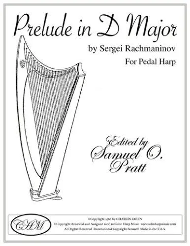 Cover for Prelude in D Major, Op. 23 No. 4 for Pedal Harp