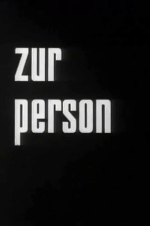 Poster for Zur Person