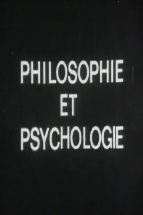 Poster for Philosophie Et Psychologie