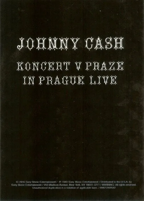 Poster for Johnny Cash: Live in Prague