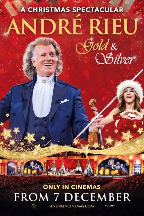 Poster for André Rieu's 2024 Christmas Concert: Gold and Silver