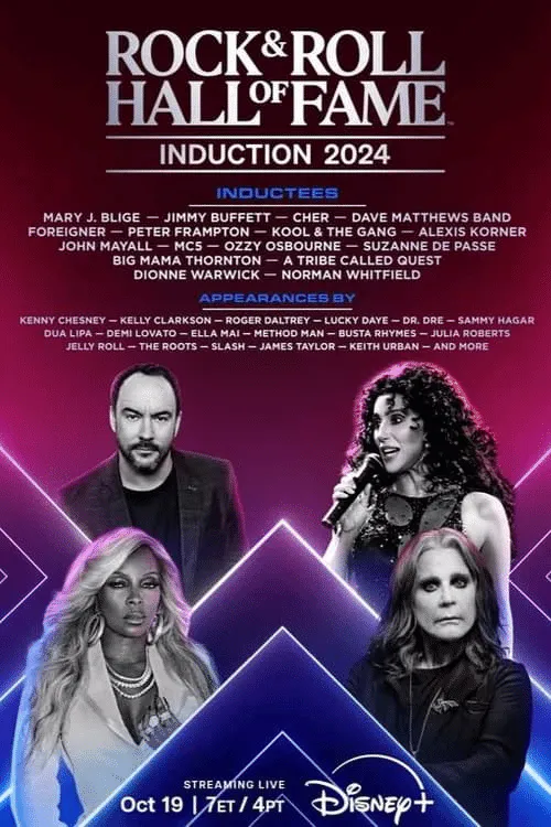 Poster for 2024 Rock & Roll Hall of Fame Induction Ceremony