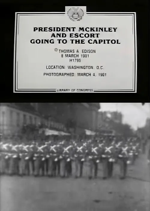 Poster for President McKinley and Escort Going to the Capitol