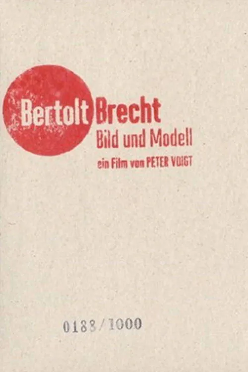 Poster for Bertolt Brecht - Images and Model