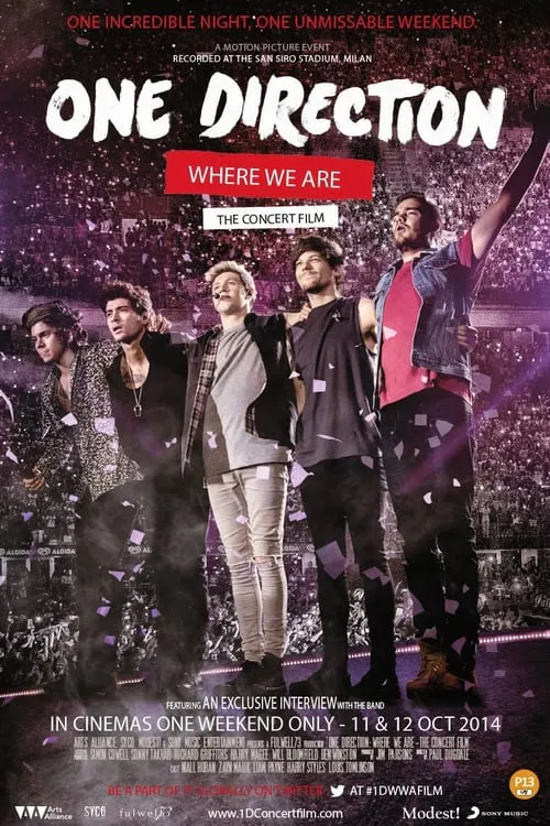 Poster for One Direction: Where We Are - the Concert Film