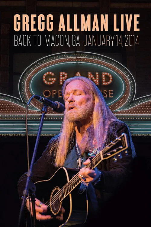 Poster for Gregg Allman Live - Back to Macon, GA