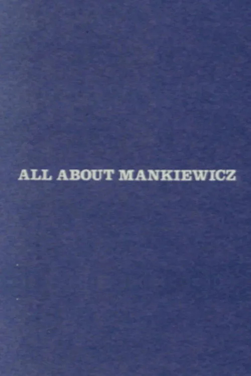 Poster for All About Mankiewicz