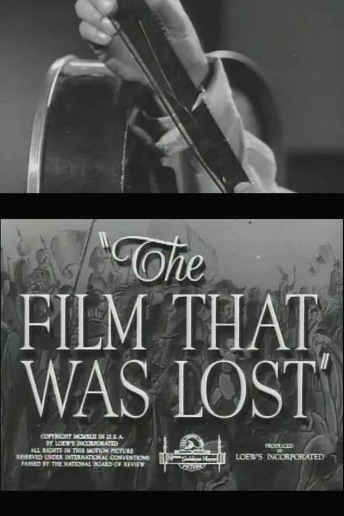 Poster for The Film That Was Lost