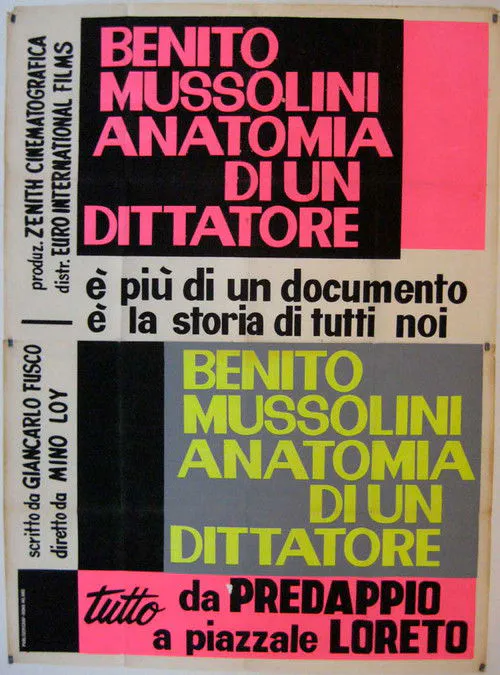 Poster for Benito Mussolini: Anatomy of a Dictator