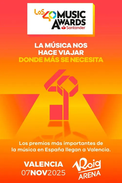 Poster for LOS40 Music Awards