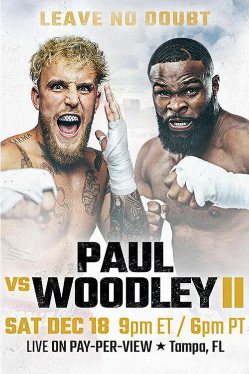 Poster for Jake Paul Vs. Tyron Woodley II